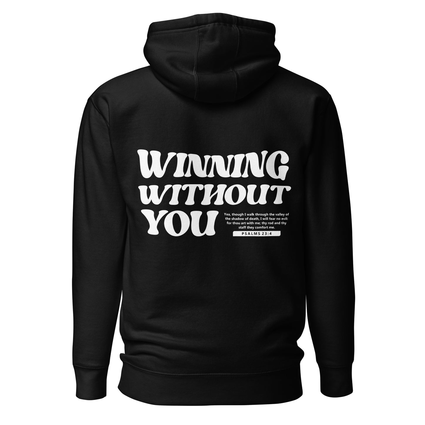TCM embroidered hoodie, Psalms 23:4