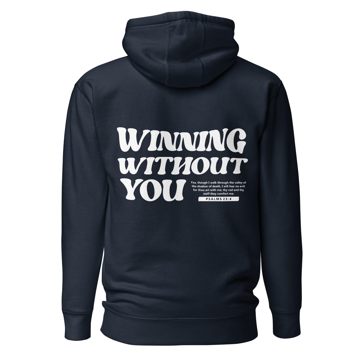 TCM embroidered hoodie, Psalms 23:4